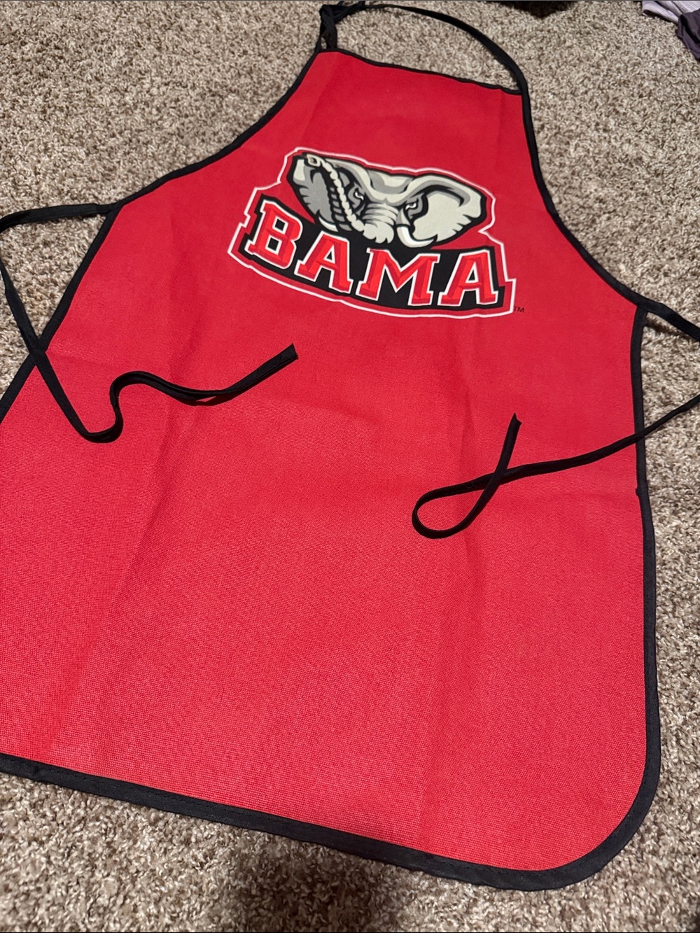 Alabama Crimson Tide kitchen or grilling apron - EUC